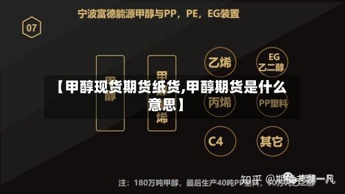 【甲醇现货期货纸货,甲醇期货是什么意思】-第3张图片