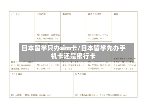 日本留学只办sim卡/日本留学先办手机卡还是银行卡-第2张图片