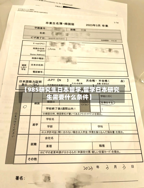 【985研究生日本留学,留学日本研究生需要什么条件】-第2张图片