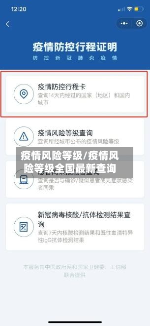 疫情风险等级/疫情风险等级全国最新查询