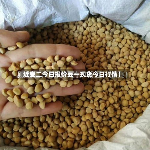 近来【豆二今日报价豆一现货今日行情】