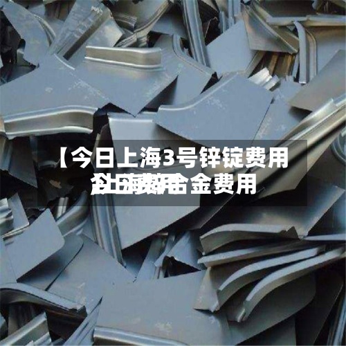 【今日上海3号锌锭费用
,上海锌合金费用
今日费用
】-第2张图片