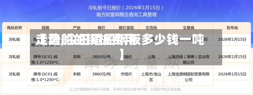 【造船的钢板费用
走势,今日造船钢板多少钱一吨】