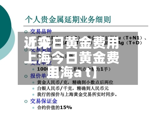 近来
【今日黄金费用
上海今日黄金费用
上海a t】