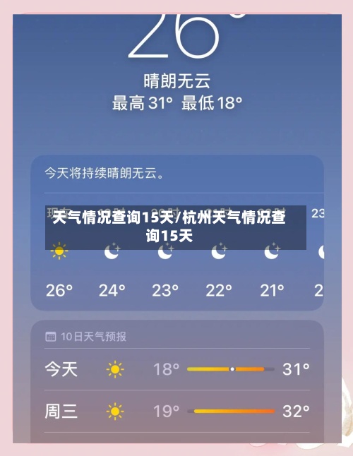 天气情况查询15天/杭州天气情况查询15天-第2张图片