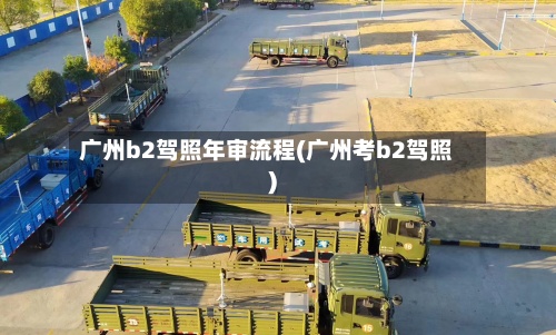 广州b2驾照年审流程(广州考b2驾照)-第2张图片