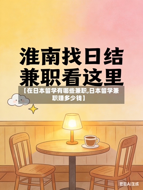 【在日本留学有哪些兼职,日本留学兼职赚多少钱】