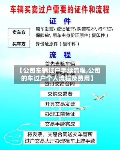 【公司车辆过户手续流程,公司的车过户个人流程及费用】-第2张图片