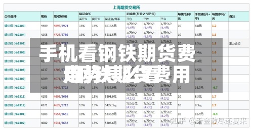 手机看钢铁期货费用
/钢铁期货费用
走势怎么看-第3张图片