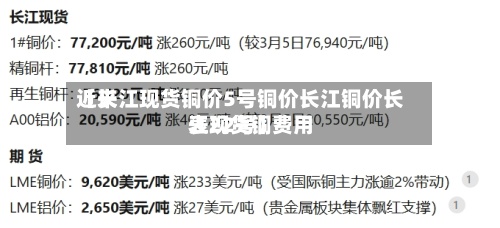 近来【长江现货铜价5号铜价长江铜价长江现货铜费用表22号】