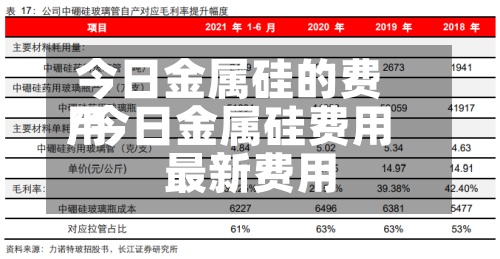 今日金属硅的费用
/今日金属硅费用
最新费用