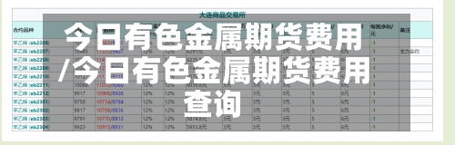 今日有色金属期货费用
/今日有色金属期货费用
查询-第2张图片