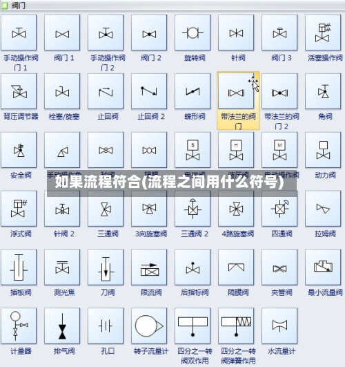 如果流程符合(流程之间用什么符号)