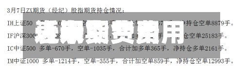 近来【期货费用表示期货费用指数是什么】