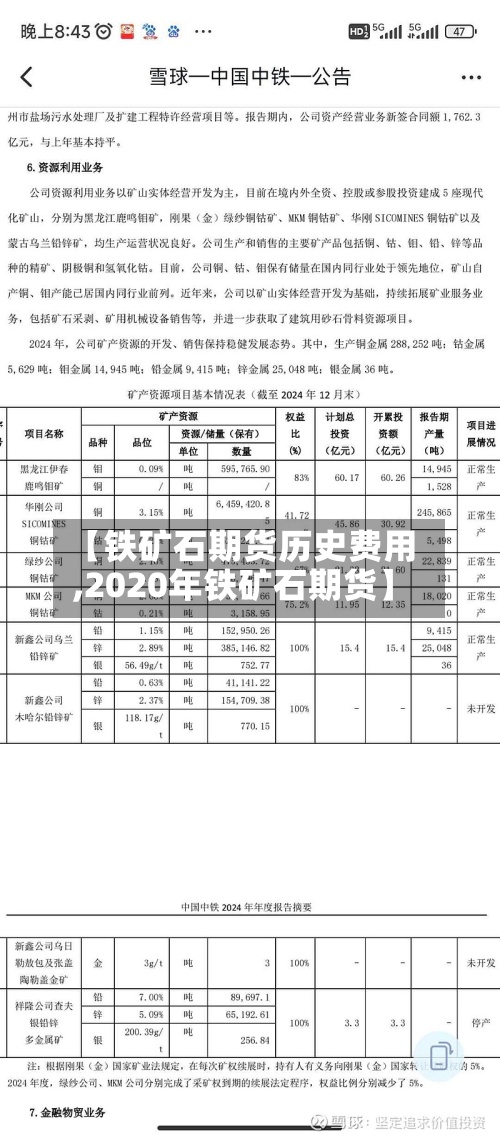 【铁矿石期货历史费用
,2020年铁矿石期货】