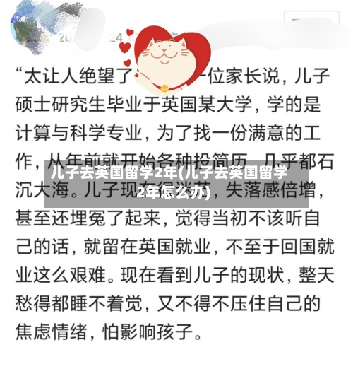 儿子去英国留学2年(儿子去英国留学2年怎么办)-第2张图片