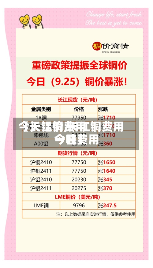 【长江铜费用今天铝价,长江铜费用今日费用一吨】-第3张图片