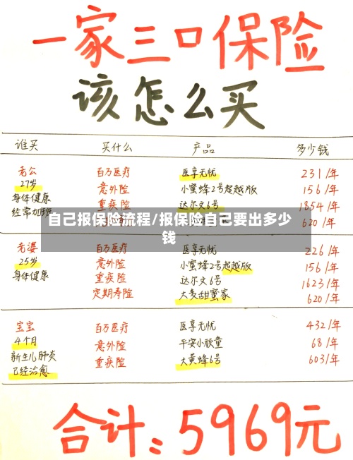 自己报保险流程/报保险自己要出多少钱-第2张图片