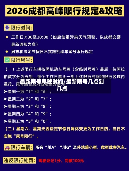 最新限号早晚时间/最新限号几点到几点-第3张图片
