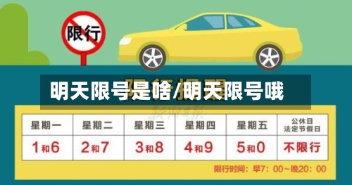 明天限号是啥/明天限号哦-第3张图片