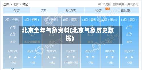 北京全年气象资料(北京气象历史数据)