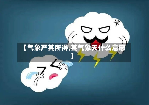 【气象严其所得,其气象天什么意思】