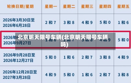 北京明天限号车辆(北京明天限号车辆吗)-第2张图片