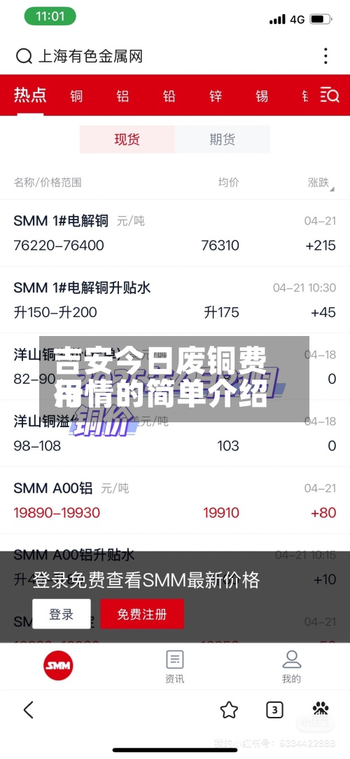吉安今日废铜费用行情的简单介绍