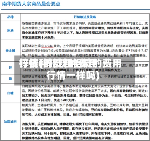 锌锭和铝锭的费用
行情(锌锭和铝锭的费用
行情一样吗)-第2张图片