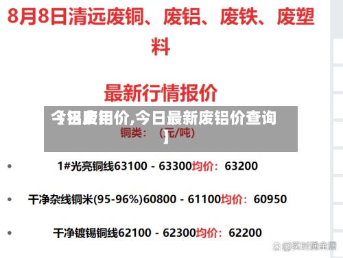 【铝费用
今日废铝价,今日最新废铝价查询】-第2张图片