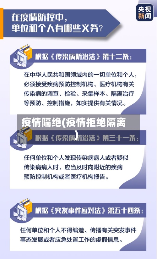 疫情隔绝(疫情拒绝隔离)