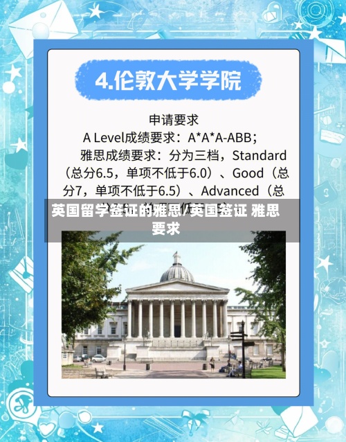 英国留学签证的雅思/英国签证 雅思要求