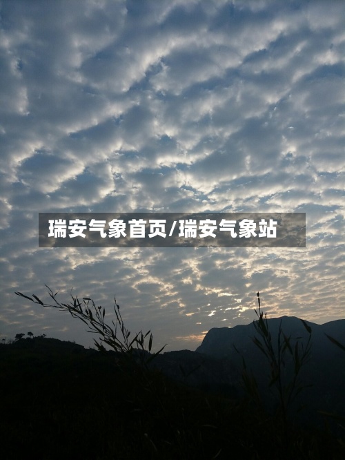 瑞安气象首页/瑞安气象站