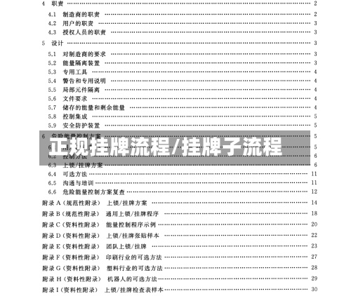 正规挂牌流程/挂牌子流程