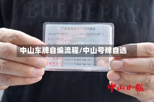 中山车牌自编流程/中山号牌自选