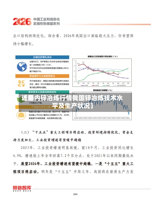 近来
【国内锌冶炼行情我国锌冶炼技术水平及生产状况】-第2张图片