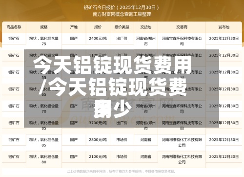 今天铝锭现货费用
/今天铝锭现货费用
多少
