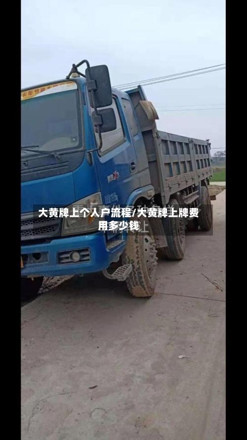 大黄牌上个人户流程/大黄牌上牌费用多少钱