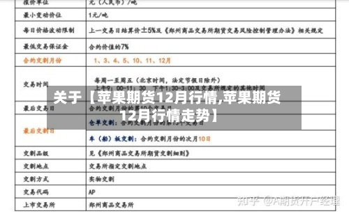 关于【苹果期货12月行情,苹果期货12月行情走势】-第2张图片
