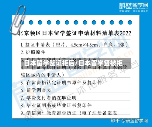 日本留学签证拒后/日本留学签被拒