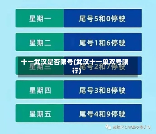 十一武汉是否限号(武汉十一单双号限行)