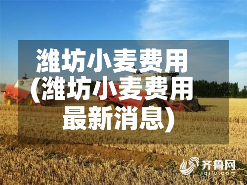 潍坊小麦费用(潍坊小麦费用最新消息)