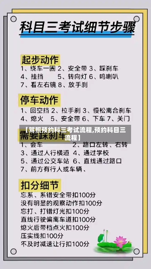 【驾照预约科三考试流程,预约科目三流程】