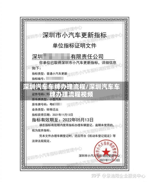 深圳汽车车牌办理流程/深圳汽车车牌办理流程视频