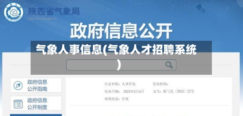 气象人事信息(气象人才招聘系统)