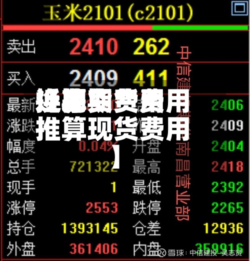 近来
【期货费用
换算期货费用
推算现货费用
】
