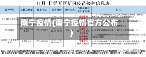 南宁疫情(南宁疫情官方公布)-第3张图片