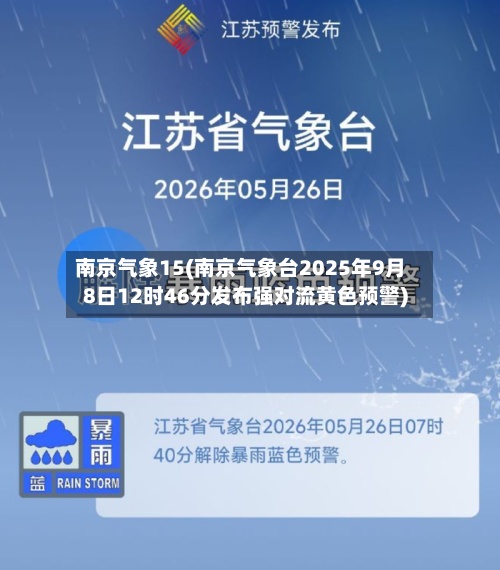 南京气象15(南京气象台2025年9月8日12时46分发布强对流黄色预警)-第2张图片