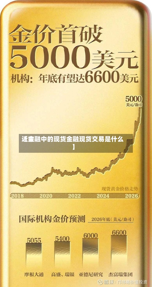 近来【金融中的现货金融现货交易是什么】