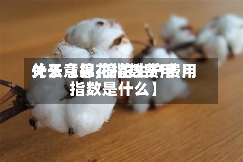 关于【棉花指数费用
什么意思,棉花生产费用
指数是什么】